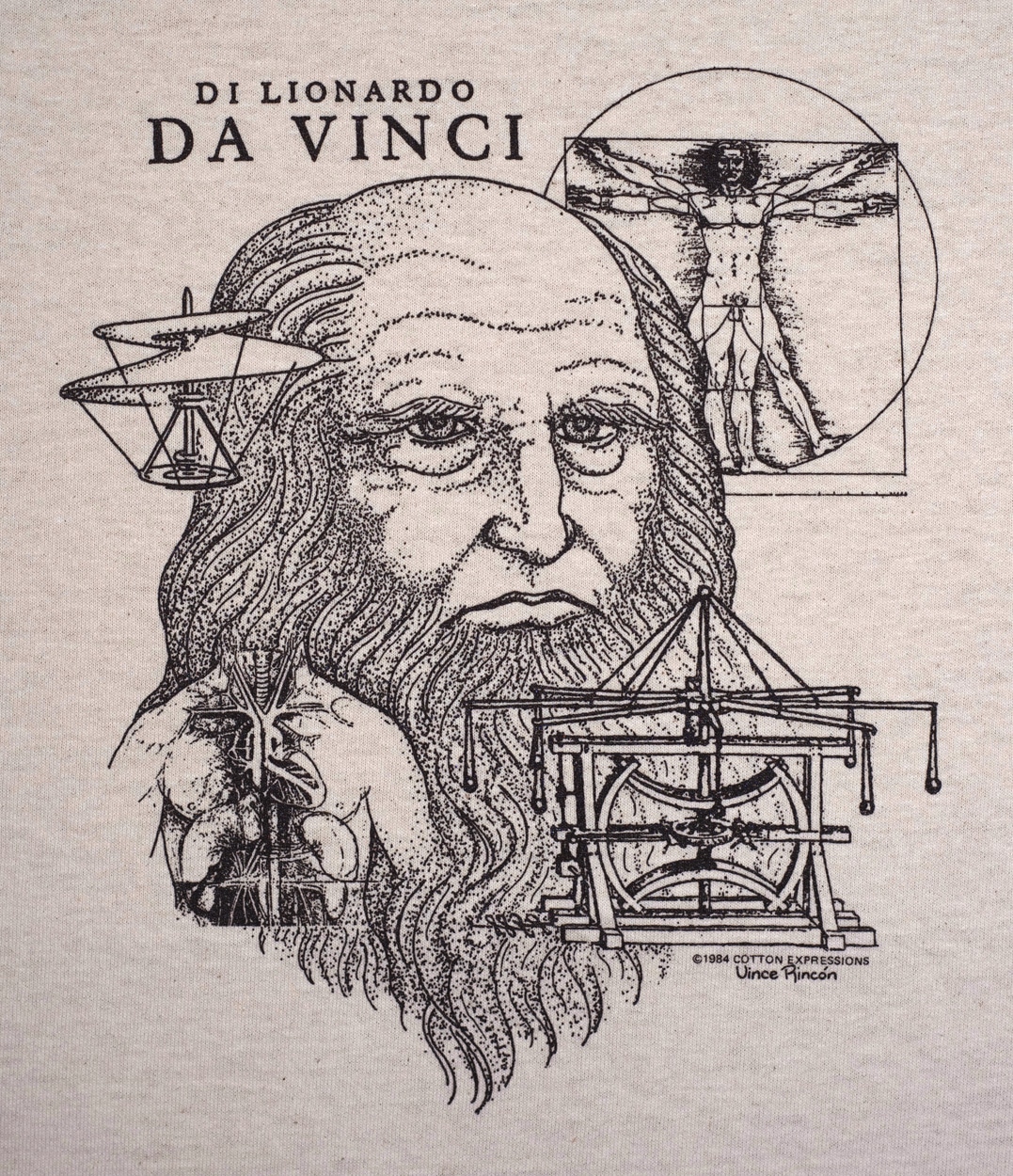 vene dommer helt bestemt Da Vinci T-Shirt - Cotton Expressions