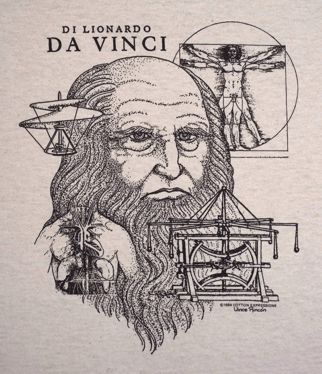 Maglietta leonardo da vinci deals
